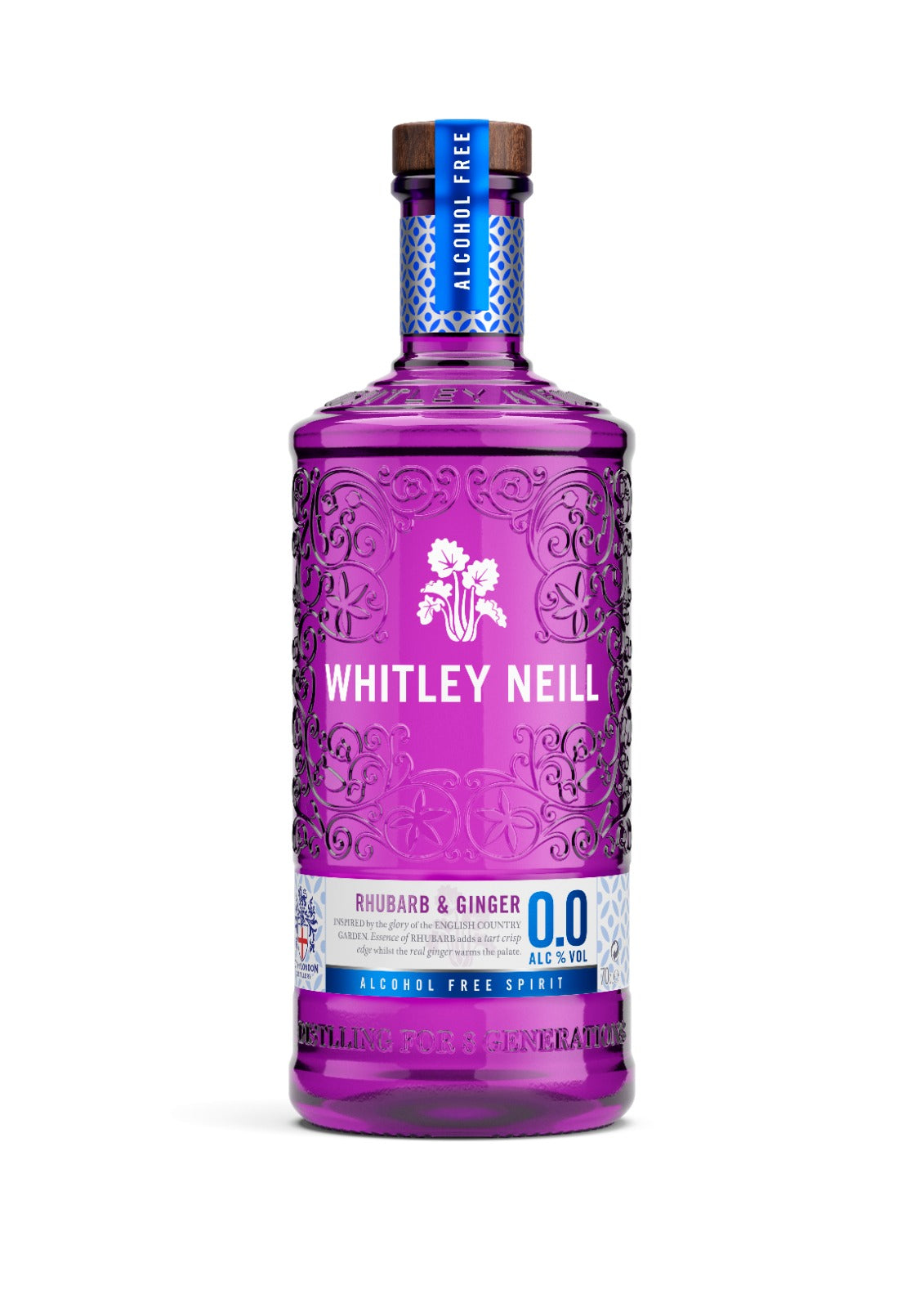 Rhubarb & Ginger Gin Whitley Neill, London 0.0% Alcohol Free