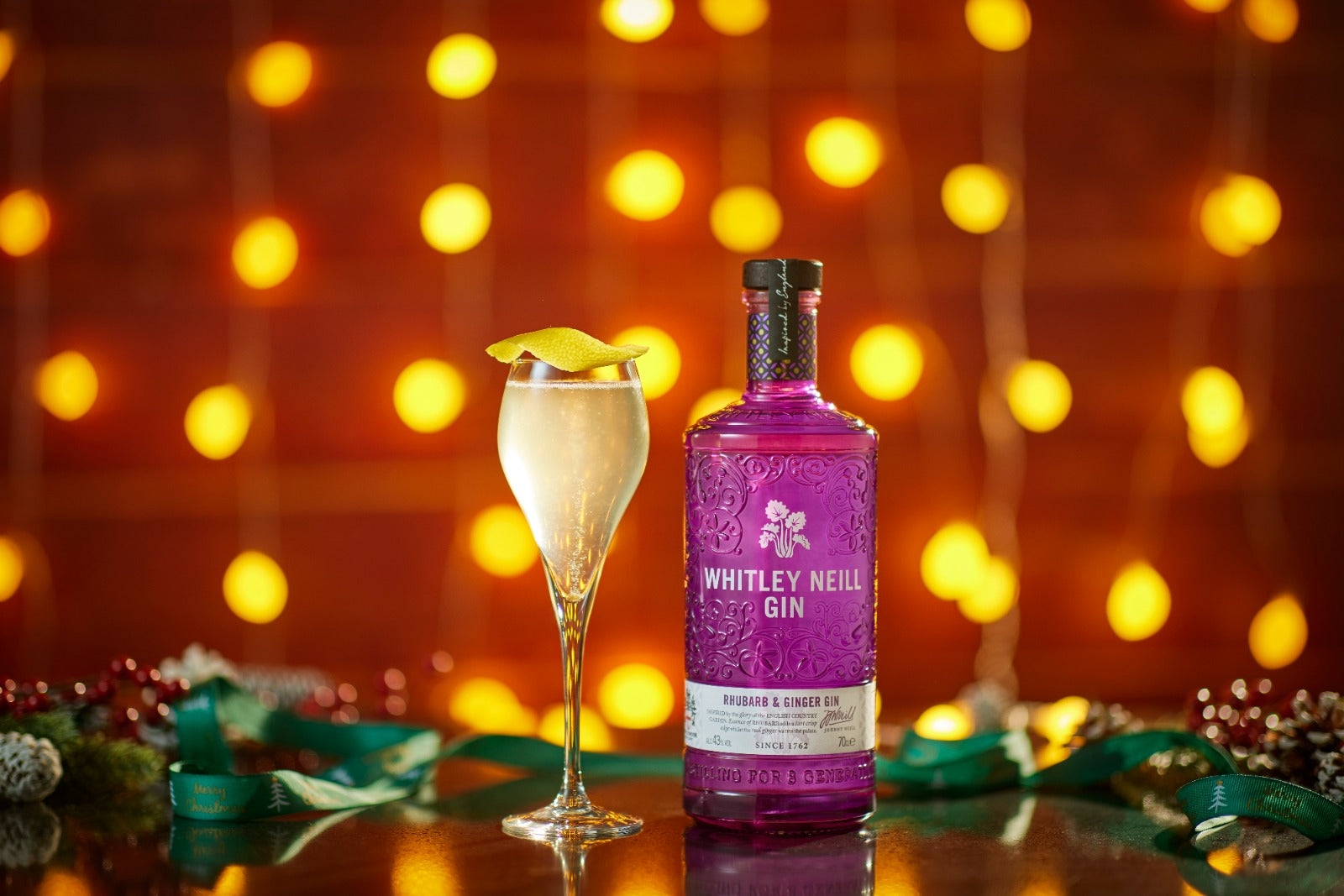 Rhubarb & Ginger Gin Whitley Neill, London