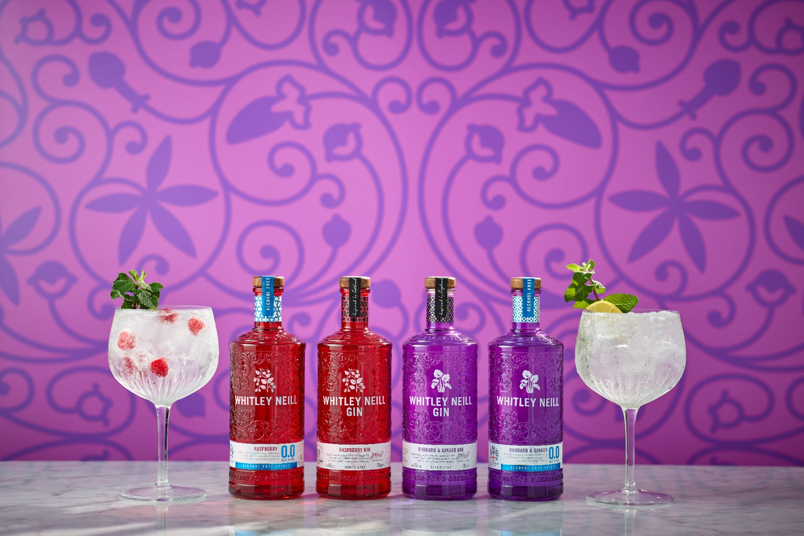 Rhubarb & Ginger Gin Whitley Neill, London 0.0% Alcohol Free
